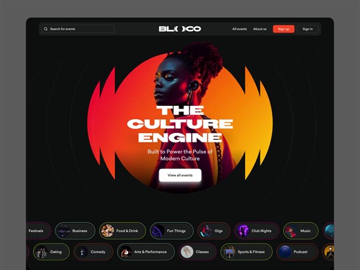 Website for Discovering and Managing Live Events