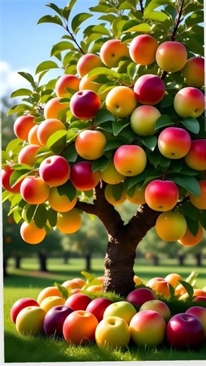 New techniques for growing apple trees to produce the most fruit #garden #fruits #nature