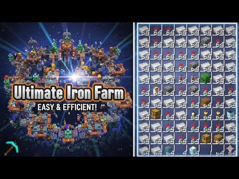MINECRAFT IRON FARM in Just 2 Minutes! 💪 (Easy & Fast Build)