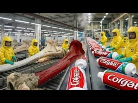 Inside the Toothpaste Factory — From Animal Bones to Toothpaste | Full Process