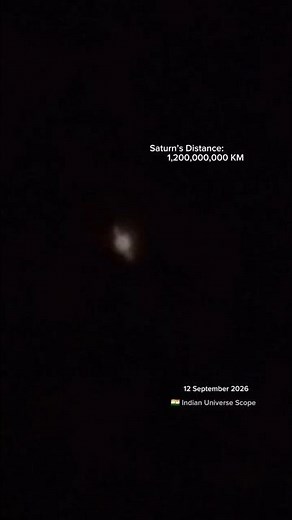 Saturn’s Beautiful Rings Seen Through My Telescope 🪐🔭 | 12 September 2026