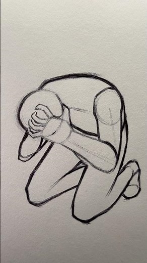 How to Draw a Desperate Person ⭐️Tutorial⭐️ #howtodraw #draw #drawing #tutorial #shorts #art #pose