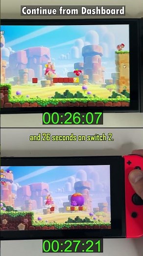 Loading Times of Nintendo Switch 1 vs. Switch 2 with Super Mario Bros Wonder