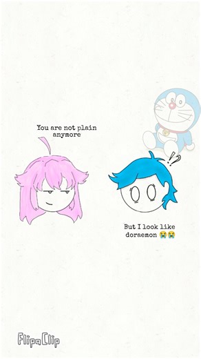 Blue + White = Doraemon #animation #colormixing #trending #fyp