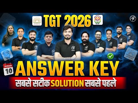 KVS NVS TGT COMPLETE ANSWER KEY TIER-1 2026 | 11 JAN 2026 Shift -1 | by Adhyayan Mantra