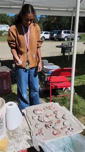 2K views · 30 reactions | Great fun making out "Throwing Pots" mural at the Clay Center at Unity Pond Pottery. Never a dull moment here. | Unity Pond Pottery | Facebook