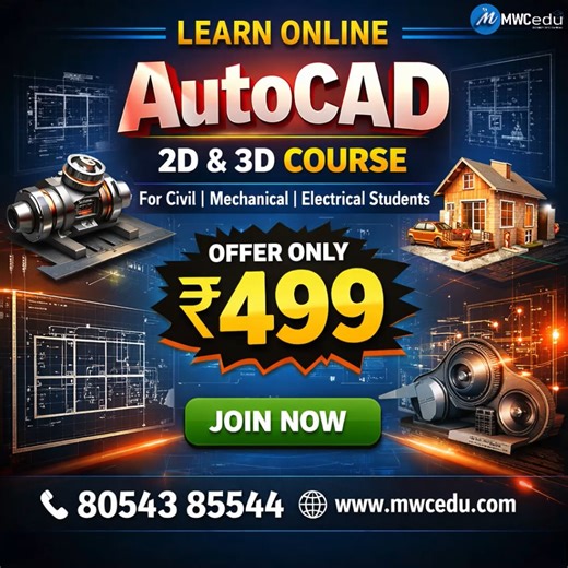 Online AutoCAD 2D & 3D Course