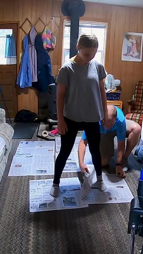 1.1M views · 2.5K reactions | Fastest time to wrap a person in newspaper  ⏱2 min 53.84 sec by David Rush  | Guinness World Records | Facebook