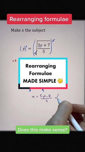 #math #maths #mathematics #rearranging #algebra #gcsemaths