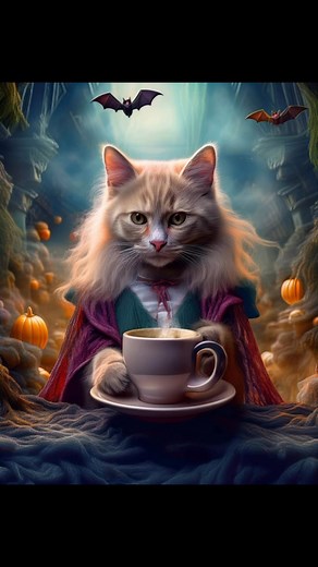 42 reactions | #halloween2025 #scary #cat #dracula | Ann Van Styvoort | Facebook