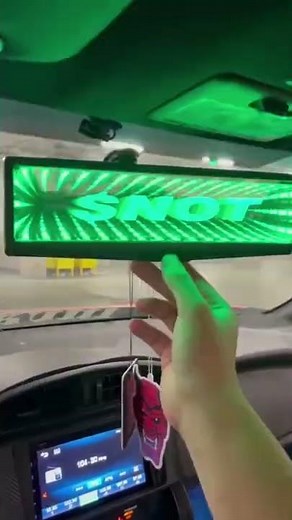 Get your custom infinity mirror now! Clips on to any car, 6+ color modes
