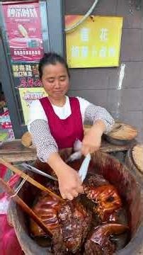 江西九江猪头肉，肥瘦分开卖瘦肉46元一斤，40多年老卤卤制 #九江美食 #江西美食