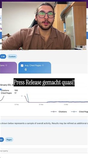 Press Release für Bing AI Performance gemacht und instant crazy gerankt