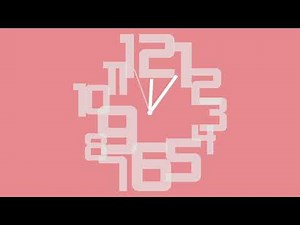 clock ticking sound 1 hour with animation