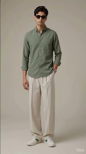 Handsome & Relaxed Men’s Outfit Inspiration (Sage Green Look)