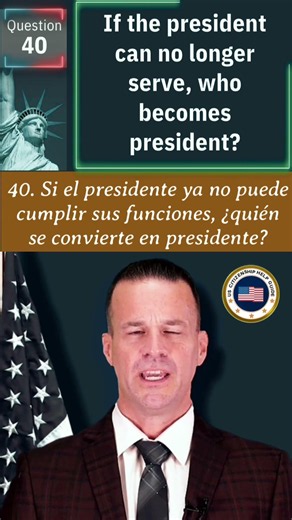 Pregunta 40 Examen Cívica de 128 Preguntas: Traducción Español al Inglés Ciudadanía Americana 2026