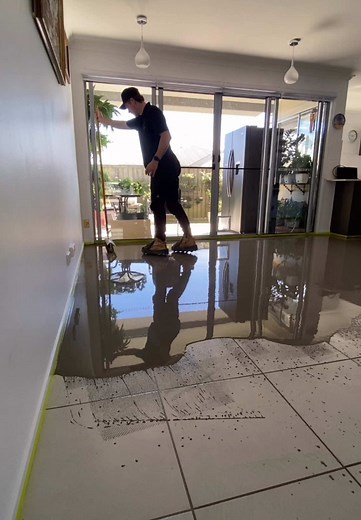 #bcompletefloors #primed #floorlevel #overtiles #vinylinstall