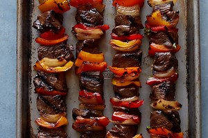 Grilled Beef Kebabs - What's Gaby Cooking