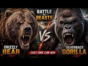 Grizzly Bear vs Silverback Gorilla | Battle of Beasts | Who Would Win? 🐻⚔️🦍