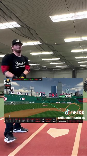 Exit velo matchup with the 2024 DeMarini Voodoo One BBCOR and 2024 Victus Vandal LEV3 BBCOR on @hittraxofficial #baseball #baseballtiktoks
