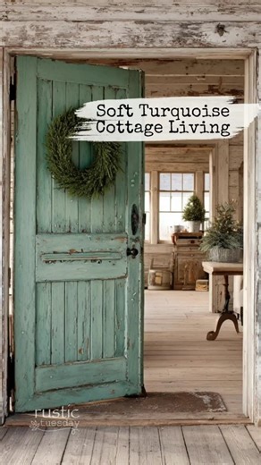 Soft Turquoise Cottage | Calm Farmhouse Style
