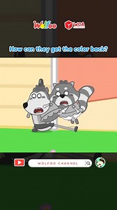 Wolfoo wakes up to find the world has lost its colors and feels surprised. Sing along with the Lost Color Song and explore the magic of bringing colors back. #wolfoo #kidssongs #nurseryrhymes #colors #funnycartoon | Wolfoo Nursery Rhymes