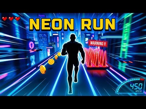 ULTIMATE NEON RUN ⚡ Immersive Interactive Warm Up | Viral Interactive Game