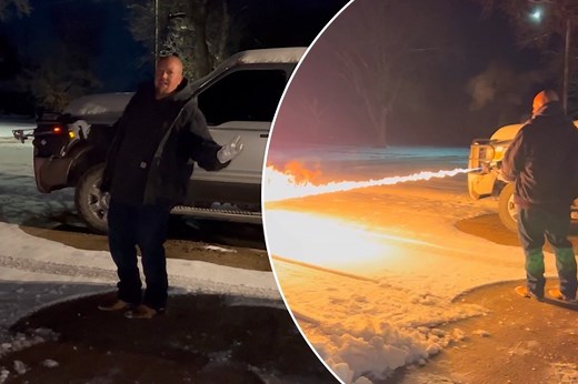 8.9K views · 16 reactions | Why shovel the snow when you have a flamethrower? https://trib.al/VXntKRK | New York Post Health & Parenting | Facebook