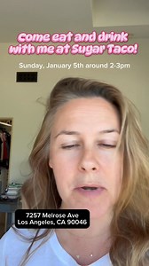 209K views · 2.5K reactions | LA!! Meet me at Sugar Taco for some of the BEST TACOS EVER!!  Come order food and drinks and help keep this amazing restaurant in business. They need your support!!Bring your friends and invite anyone you know ❤️The address is 7257 Melrose Ave, Los Angeles, CA 90046. I’ll see you there | Alicia Silverstone | Facebook