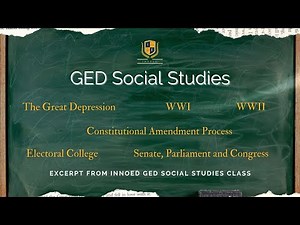 GED Social Studies - Must Know - Inside InnoEd GED Classroom
