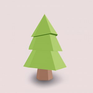 Easy DIY Pine Tree, 3D Low Poly Papercraft Template, Tree Paper Model, Pdf Download - Etsy Canada
