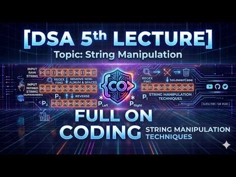DSA SERIES | Array and Pointers | LECTURE 5 | STRING MANIPULATION