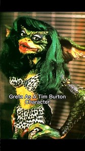 Greta The Female Gremlin As A Tim Burton Character