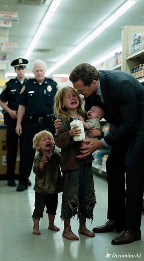 na chica sin hogar fue sorprendida por el gerente de la tienda y se llamó a la policía después de que robara una caja de leche para sus hermanos menores, que se morían de hambre. Justo en ese momento, un millonario que lo había visto todo intervino... Lena tenía 16 años. Ese día entró al supermercado con las manos temblando. No por nervios. Por hambre. Llevaba tres días sin comer bien. Sus hermanos, de 8 y 5 años, tampoco. Agarró una caja de leche. Solo eso. Una caja de leche. Intentó esconderla