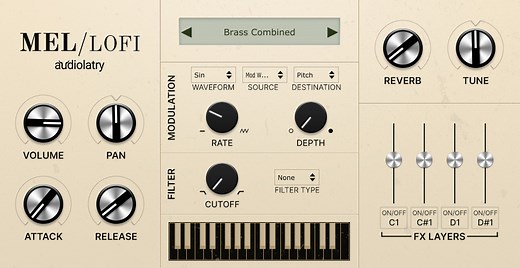 Mel-Lofi by Audiolatry - Mellotron Plugin VST VST3 Audio Unit