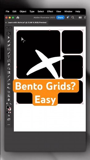 Create Bento Instantly with this script #adobeillustrator #bento #logodesign