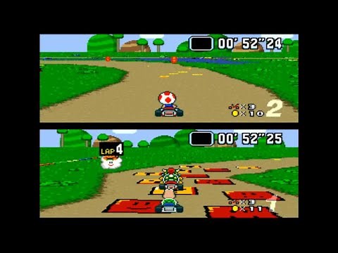 Super Mario Kart 슈퍼 마리오 카트 Xerblass (cl) vs Flawer302021 (cl) 超级马力欧赛车 SNES 1992 スーパーマリオカート