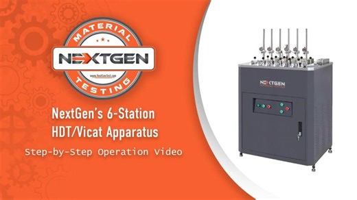 Step-by-Step Operation Video | 6-Station HDT/Vicat Apparatus | Thermal Analysis | NextGen | NextGen Material Testing