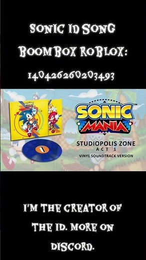 Sonic id song boombox roblox #boombox #sonic #роблокс #roblox #song #music #games