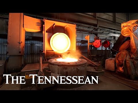 A look inside the Lodge Cast Iron foundry in Pittsburg, Tennessee