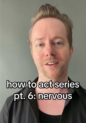 Most actors show nerves instead of feeling them. Here’s how to make it real. #actingtips #howtoact #actingcoach #actorlife #acting