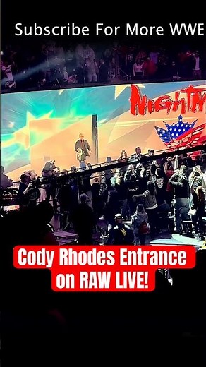 Cody Rhodes Epic Pyro Entrance on WWE Raw at Madison Square Garden (March 2025) #codyrhodes #raw