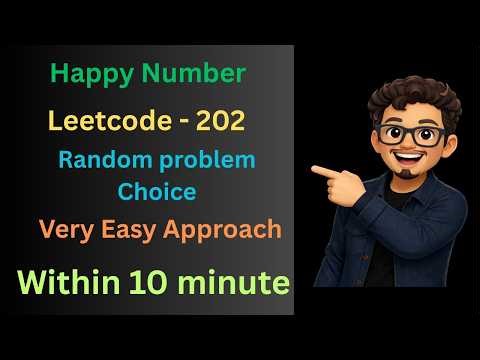 leetcode 202 happy number Very Easy Approach