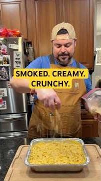 Smoked Mac and Cheese on an Offset Smoker | Crispy Ritz Topping