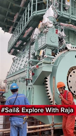 Monster Engine Setup Inside the Shipyard – Engineering at Its Peak! ⚙️#shorts