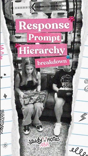 Save for studying 📚 Another example: Teachers will use the prompt hierarchy and prompt fading to help struggling learners when it comes to classroom procedures. This is especially common in Kindergarten classrooms where many learners have never been in a school environment before. Teachers will start by physically guiding the learner through the expected procedure and begin to systematically fade their prompts back to a simple visual or verbal cue until the student is able to master the procedu