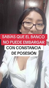 168K views · 2K reactions | El banco podrá embargar por una deuda mi terreno con constancia de posesión, Cuando puede embargar el banco, Embargo de inmuebles, Embargo por deudas...lo sabías...comenta #constancia #posesion #asesoria #finanzaspersonales #consejosinmobiliarios #deudas #bancos #embargos #propiedad #banco #sunarp | Arias Grupo Inmobiliario | Facebook