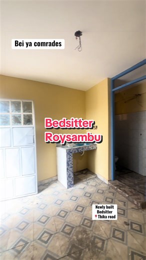 Newly built Bedsitter bookings ongoing for mid month/ end month occupancy Ksh 2000 agent accompanied viewing fee applies 📍 Roysambu ✨ Rent 7500 💎 water available 24/7 💎 flood free location 💎 6-7 min walk to stage #bedsitters #thikaroadbedsitters #roysambubedsitter #bedsitterroysambu
