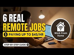 6 Real Remote Jobs Paying Up To $45/hr | Step-By-Step Guide