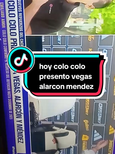 Colo Colo presenta a Alarcón, Méndez y Vegas